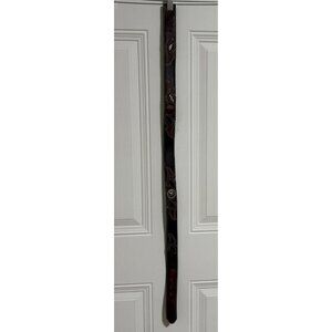 Larry Mehan Leather Belt Sz‎ 34 Western Silver Star Concho Intricate Stitching